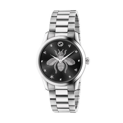 GUCCI YA1264136 Watch - GUCCI G-Timeless 2-Year Warranty Black Watch - Luxury Timepiece for Men