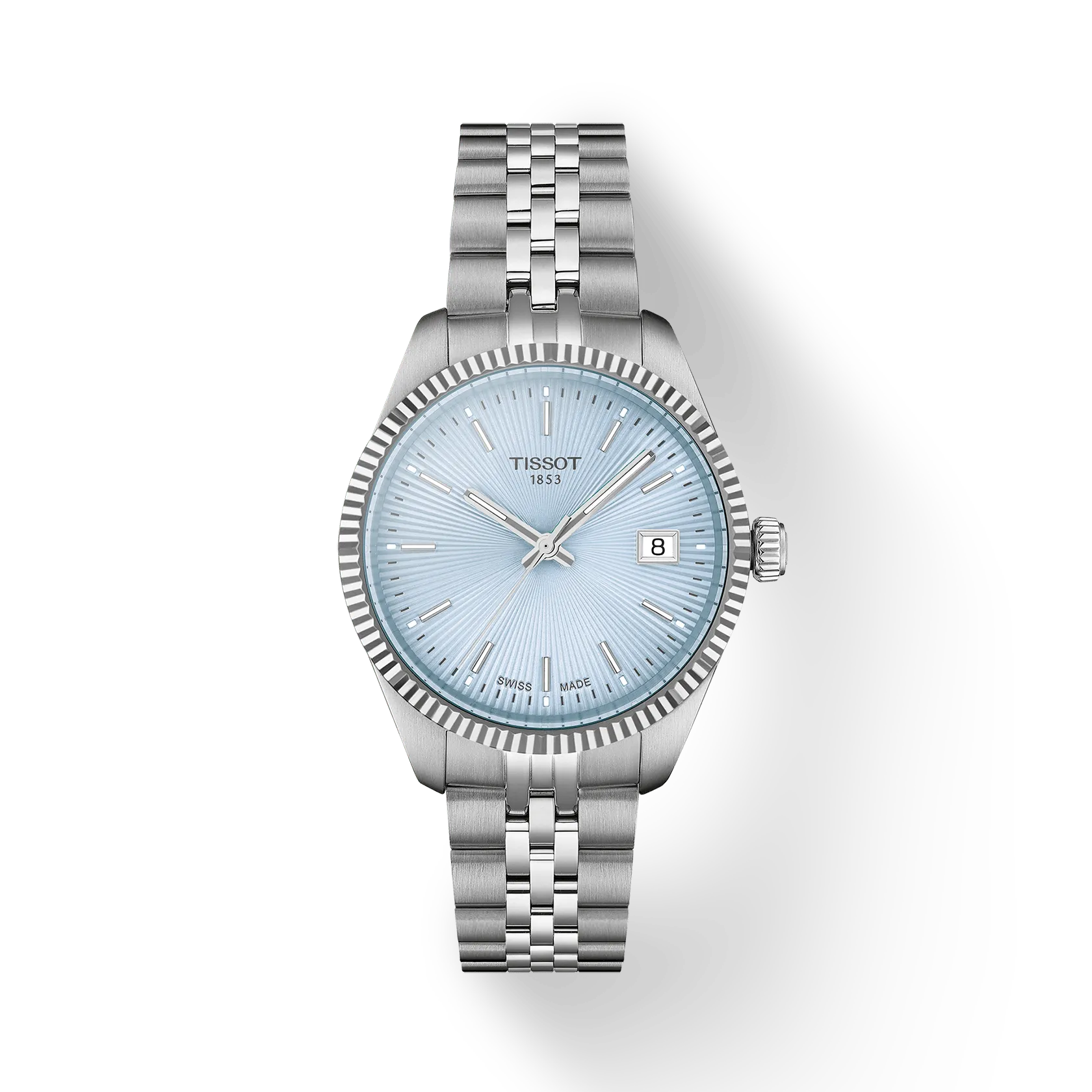 TISSOT T156.210.11.351.00 Watch - Elegant Stainless Steel Case Swiss Quartz Movement Water Resistant 100m Classic Design (Ima