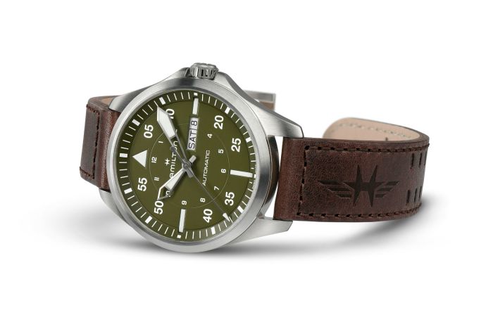 Hamilton H64635560 Watch - Khaki Aviation Pilot Day Date Auto (Image 3)