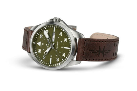 Hamilton H64635560 Watch - Khaki Aviation Pilot Day Date Auto (Image 3)
