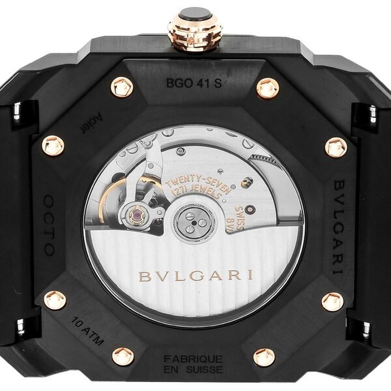 BVLGARI BGO41BBSVD Watch - Men's Rubber Strap Parallel Imported Watch 2-Year Warranty (Image 5)