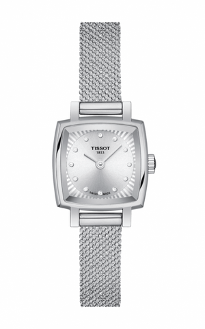 TISSOT T0581091103600 Watch - TISSOT LOVELY Quartz SS Mesh Belt Silver Watch - Model for Men and Women