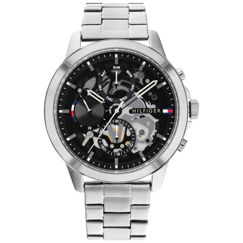 1710477 Men's Black Watch Stylish Design Water Resistant Durable Stainless Steel