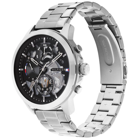 1710477 Men's Black Watch Stylish Design Water Resistant Durable Stainless Steel