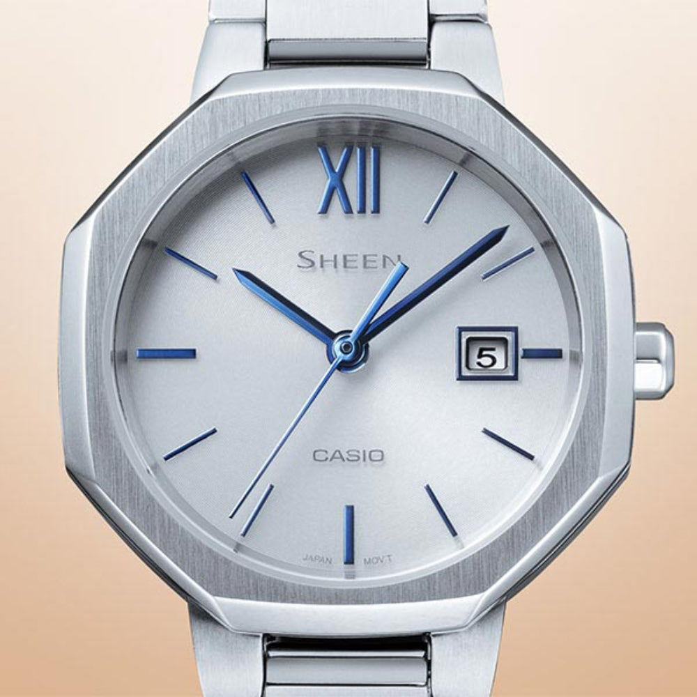 CASIO SHS-4529D-7AJF Watch - SHEEN Solar Sapphire Women's Model