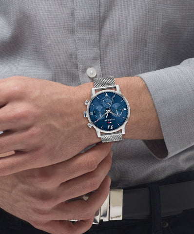1791881 Men's Navy Watch - Japanese Quartz Movement - Water Resistant - Stylish Design - Durable Strap