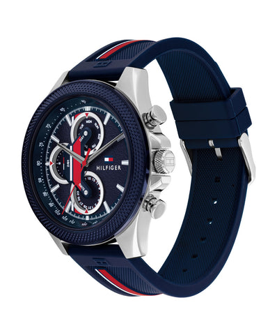 1792083 CLARK Navy Watch - Stylish Design - Water Resistant - Japanese Quartz Movement - Comfortable Fit