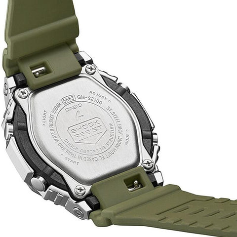CASIO GM-S2100-3AJF Green Resin Watch - Lightweight and Durable