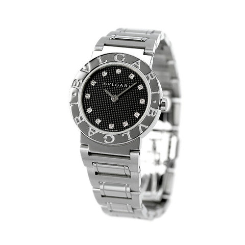 BVLGARI BB26BSS/12 Elegant Black Watch with 2 Year Warranty, Timeless Design, Durable Stainless Steel, Perfect for Any Occasion
