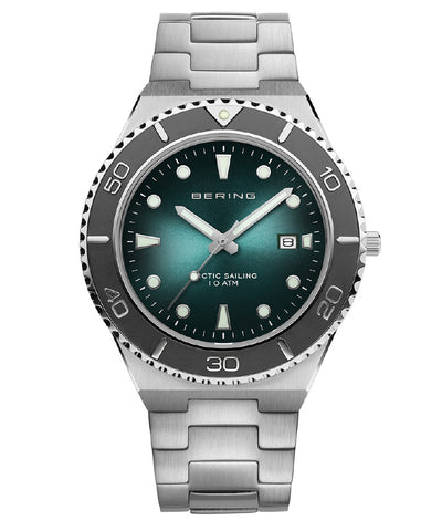 BERING 18940-708 Men's Arctic Sailing QT - Stylish Design - Water Resistant - Durable Materials - Quartz Movement