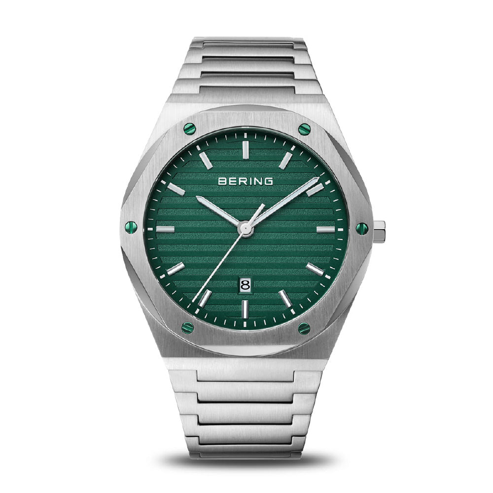 BERING 19742-708 Watch - Classic SLIM LINK 42mm Quartz Stainless Steel Strap Elegant Design Water Resistant