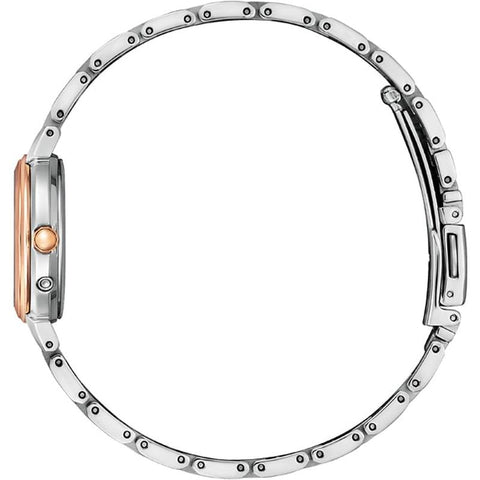 CITIZEN ES9434-53X Watch - Women's xC Eco-Drive Radio-Controlled Stainless Steel Line Happy Flight Series Watch (Image 3)