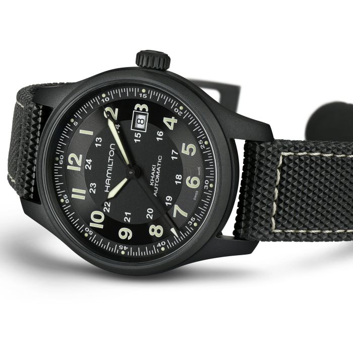 Hamilton H70575733 Watch - Khaki フィールド Titanium Auto (Image 3)