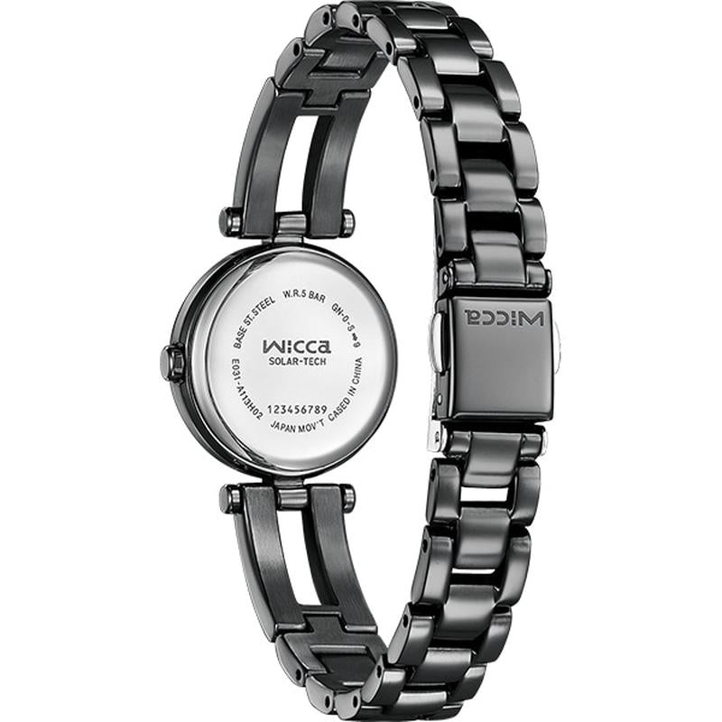 CITIZEN KP2-647-51 Watch - Watch Ladies Wicca Solar Tech Half Bangle All-Black Model (Image 3)