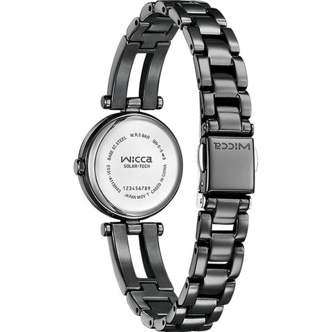 CITIZEN KP2-647-51 Watch - Watch Ladies Wicca Solar Tech Half Bangle All-Black Model (Image 3)