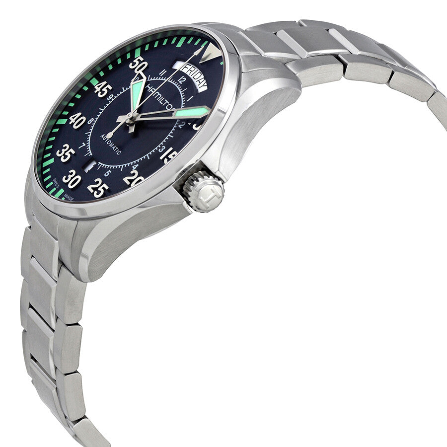 Hamilton H64615145 Watch - Khaki Aviation Pilot Day Date Auto (Image 4)