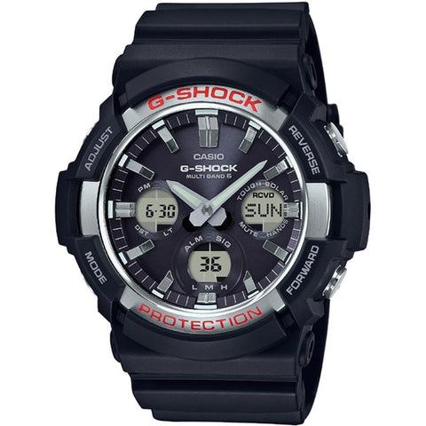 CASIO GAW-100-1AJF Watch - Men's Big Case Radio Solar Silver Watch