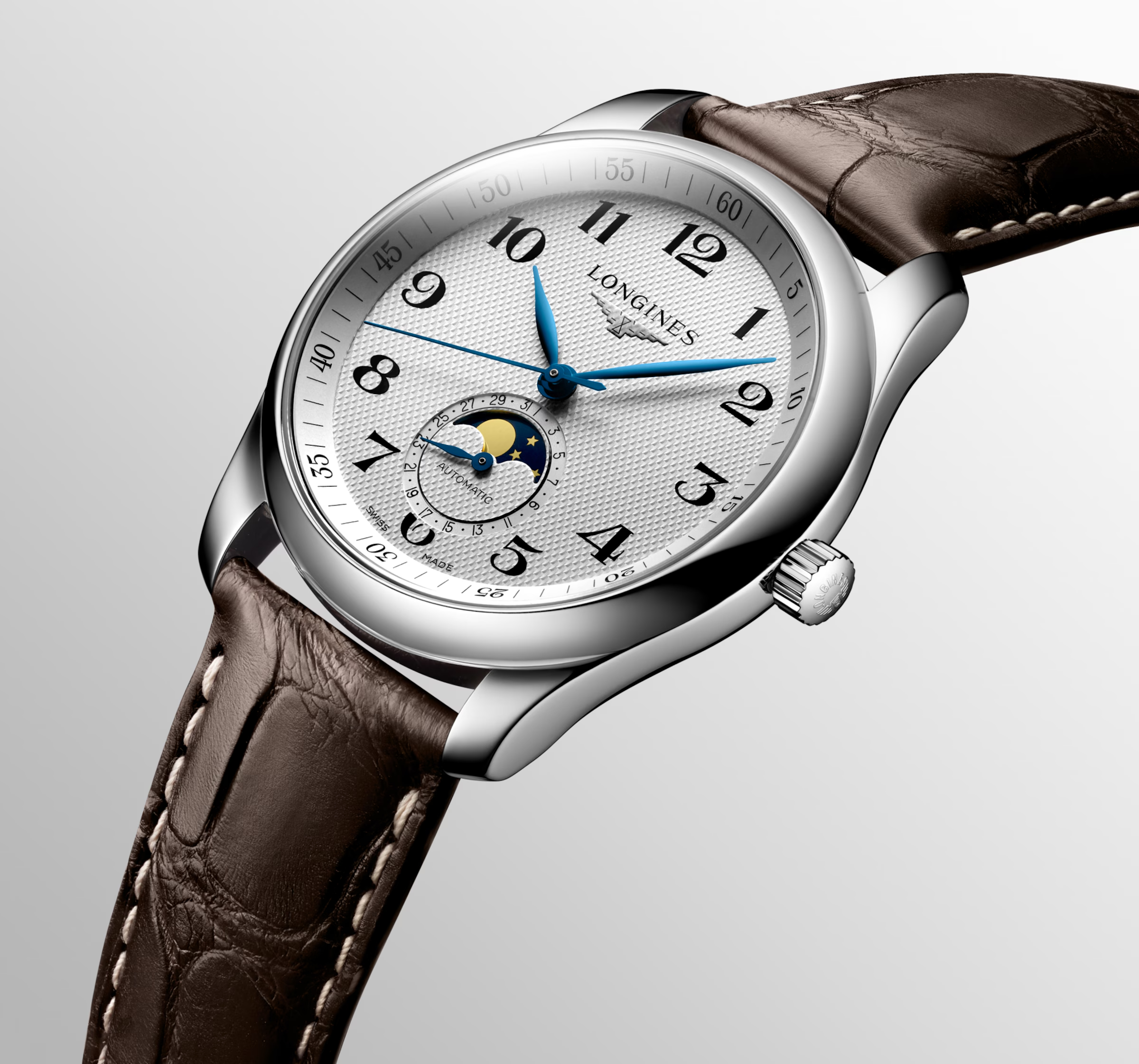 IPPO JAPAN WATCH L2.909.4.78.3 LONGINES - Longines Master Collection Moonphase, Reference – Self-Winding Automatic Watch (Ima