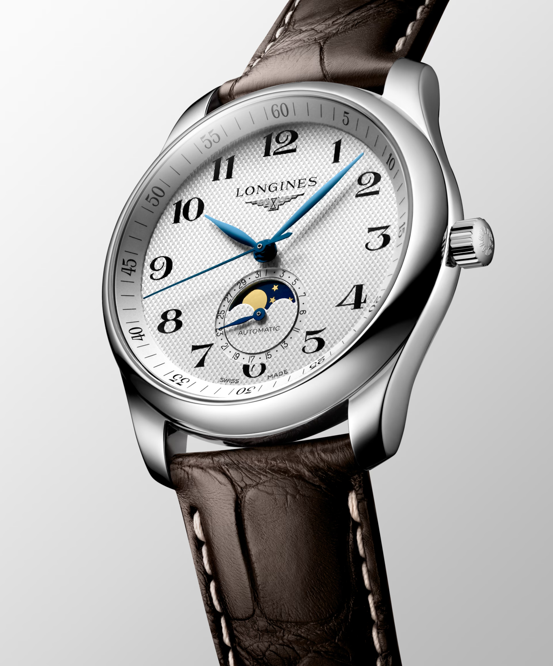 IPPO JAPAN WATCH L2.909.4.78.3 LONGINES - Longines Master Collection Moonphase, Reference – Self-Winding Automatic Watch (Ima