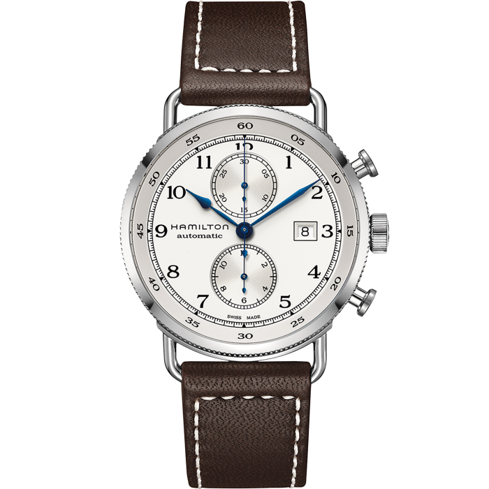 Hamilton H77706553 Watch - Khaki Navy Pioneer Auto Chrono Auto Chrono