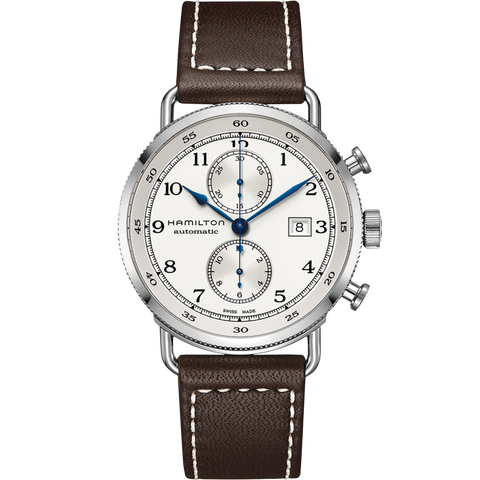 Hamilton H77706553 Watch - Khaki Navy Pioneer Auto Chrono Auto Chrono