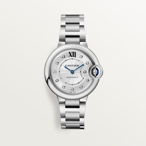 Cartier Ballon Bleu w4bb0021 Elegant Blue Dial Automatic Watch