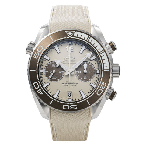 OMEGA 215.32.46.51.09.001 Watch - Seamaster Planet Ocean 600M 5-Year Warranty Beige Automatic Dive Watch