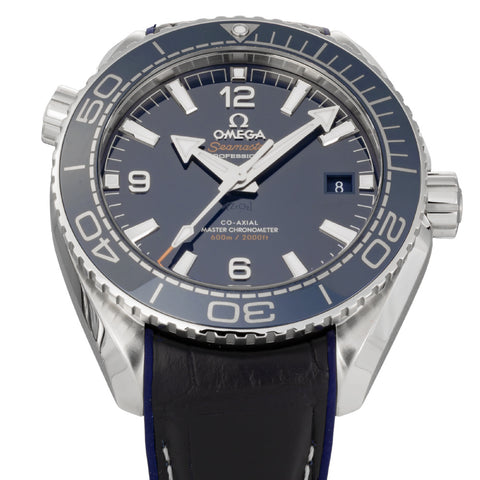 OMEGA 215.33.44.21.03.001 Seamaster Planet Ocean 600M 5 Year Warranty Blue Ceramic Bezel Automatic Movement