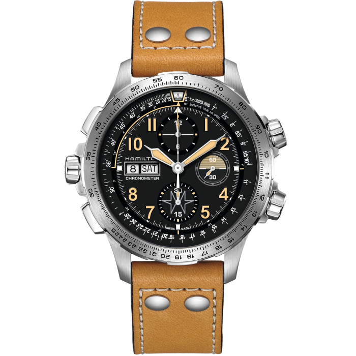 Hamilton H77796535 Watch - Khaki Aviation KHAKI X WIND DAY DATE AUTO CHRONO