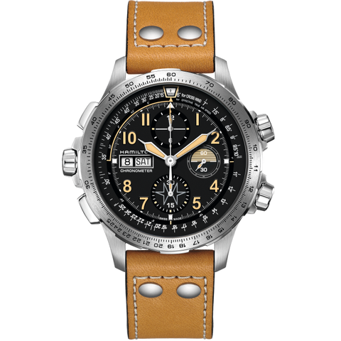 Hamilton H77796535 Watch - Khaki Aviation KHAKI X WIND DAY DATE AUTO CHRONO