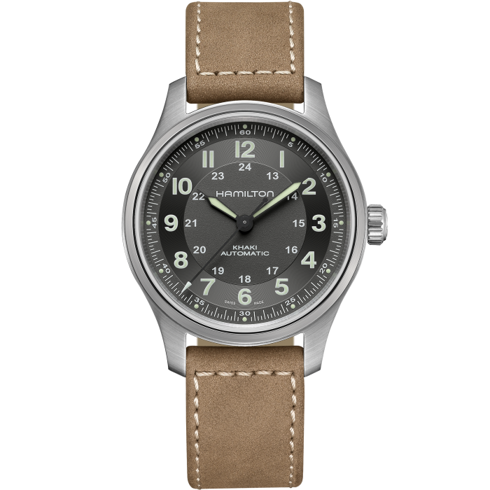 Hamilton H70545550 Watch - Khaki Field Titanium Auto