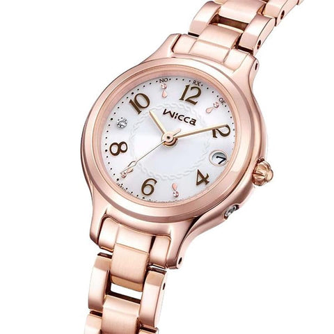 CITIZEN KS1-961-11 Watch - Women's Wicca Solar Tech Radio Watch with Metal Band (Image 5)