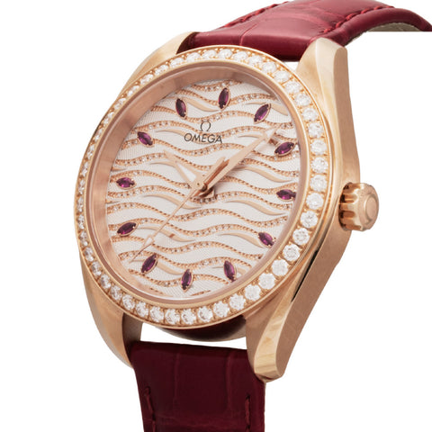 OMEGA 22058342099004 Seamaster Aqua Terra 5-Year Warranty White Pearl Dial Automatic Movement Elegant Design