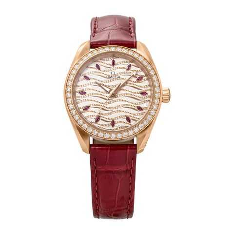OMEGA 22058342099004 Seamaster Aqua Terra 5-Year Warranty White Pearl Dial Automatic Movement Elegant Design