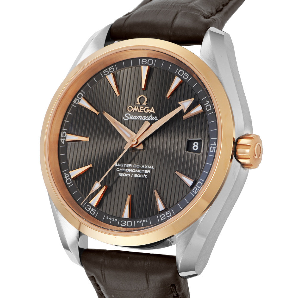 OMEGA 231.23.42.21.06.003 Watch - Seamaster Aqua Terra, 5-Year Warranty, Gray Dial, Automatic Movement, Water Resistant (Imag