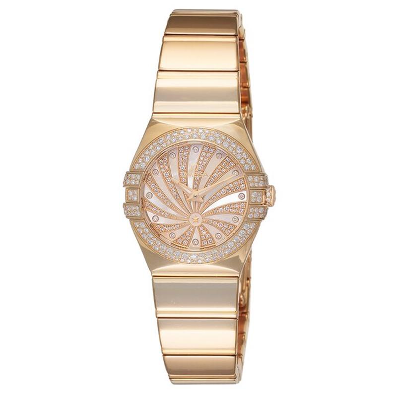 OMEGA 123.55.24.60.55.013 Watch - Constellation Quartz Ladies Metal Bracelet Parallel Import 5-Year Warranty