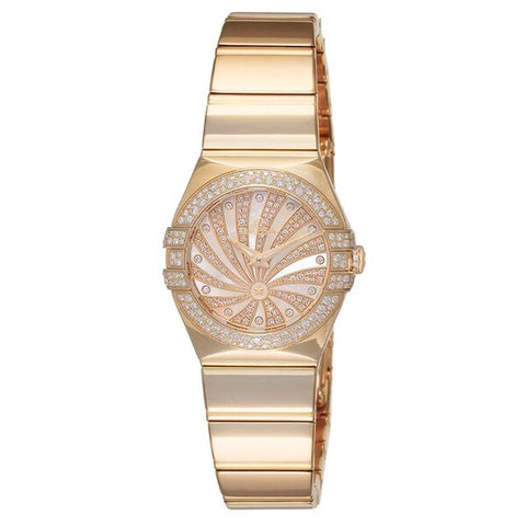 OMEGA 123.55.24.60.55.013 Watch - Constellation Quartz Ladies Metal Bracelet Parallel Import 5-Year Warranty