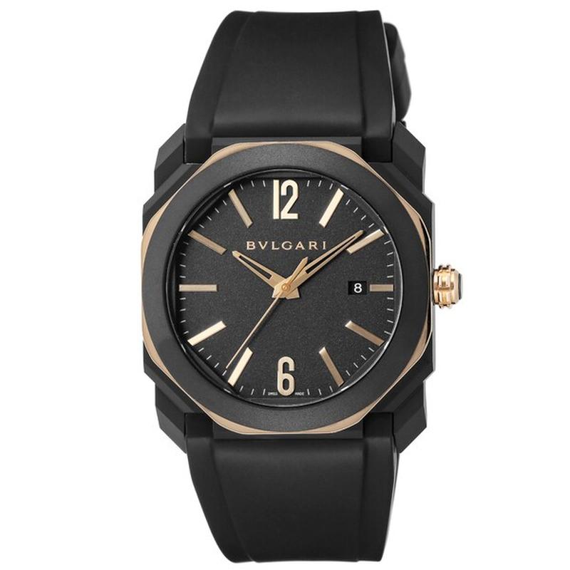 BVLGARI BGO41PBBSGVD Watch - Men's Rubber Strap Parallel Import Watch 2-Year Warranty