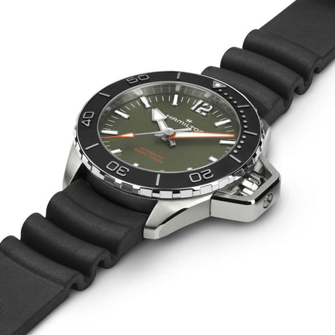Hamilton H77455360 Watch - Khaki Navy [Exclusive to Official Stores and Online Boutique] Openwater Auto (Image 3)