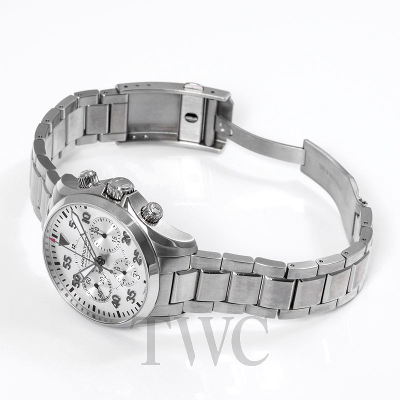 Hamilton H64666155 Watch - Khaki Aviation Khaki Pilot Auto Chrono (Image 10)