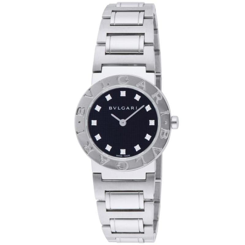 BVLGARI BB26BSS Watch - Ladies BVLGARI BVLGARI Stainless Steel 26mm Black Dial 12P Parallel Import 2-Year Warranty
