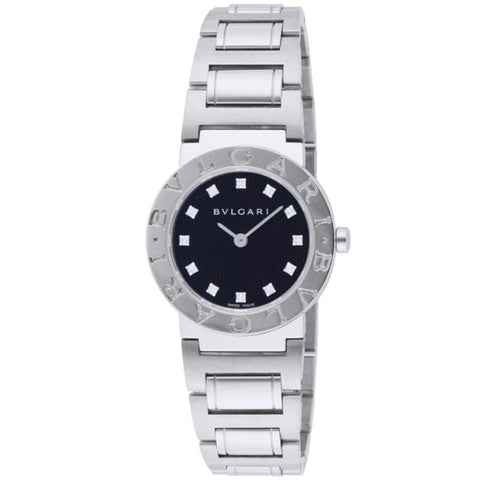 BVLGARI BB26BSS Watch - Ladies BVLGARI BVLGARI Stainless Steel 26mm Black Dial 12P Parallel Import 2-Year Warranty