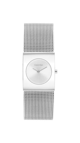 CALVIN KLEIN 25100135 Elegant Silver Watch 5-Year Warranty Stylish Design Water Resistant