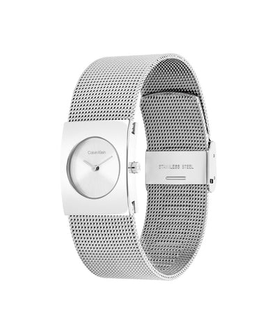 CALVIN KLEIN 25100135 Elegant Silver Watch 5-Year Warranty Stylish Design Water Resistant