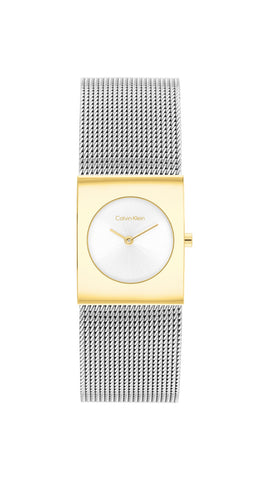 CALVIN KLEIN 25100139 Stylish Silver Watch 5-Year Warranty Water Resistant Sleek Design