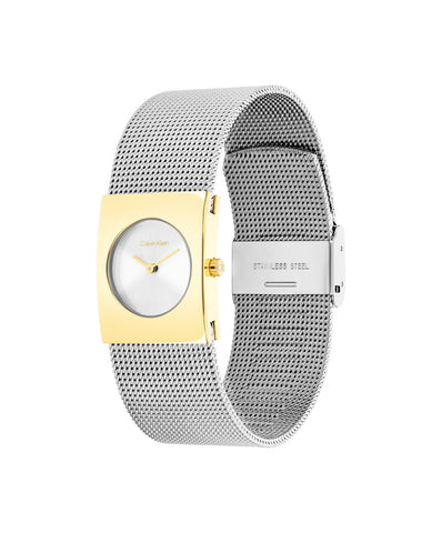 CALVIN KLEIN 25100139 Stylish Silver Watch 5-Year Warranty Water Resistant Sleek Design
