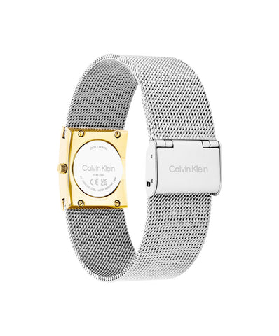 CALVIN KLEIN 25100139 Stylish Silver Watch 5-Year Warranty Water Resistant Sleek Design