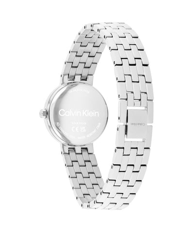 CALVIN KLEIN 25100186 Elegant Silver Watch 5-Year Warranty Stylish Design Water Resistant
