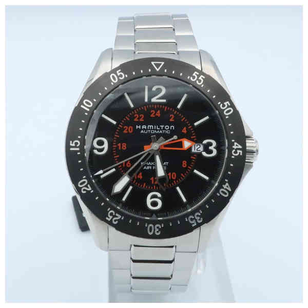 Hamilton H76755131 Watch - Khaki Aviation Khaki Pilot GMT Auto