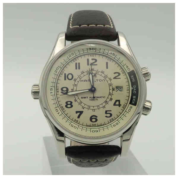 Hamilton H77525553 Watch - Khaki Navy Khaki UTC Auto